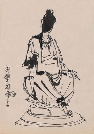 袁碧刚《宋塑彩像》.jpg