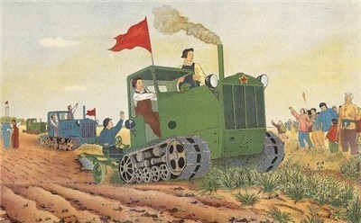 美术印记70年|那些画中的拖拉机,满是情感、希望与憧憬-激流网