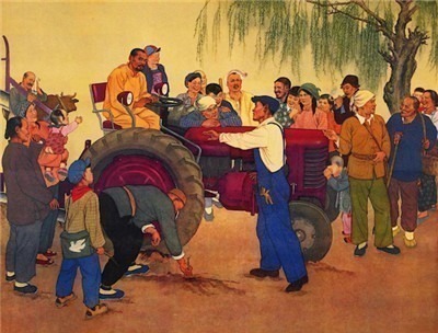 美术印记70年|那些画中的拖拉机,满是情感、希望与憧憬-激流网