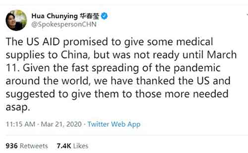 美国政府下发文件统一口径:发起舆论战!甩锅给中国